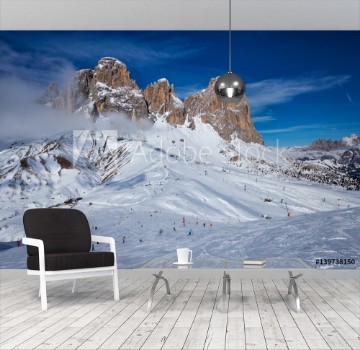 Picture of Ski resort in Dolomites Italy